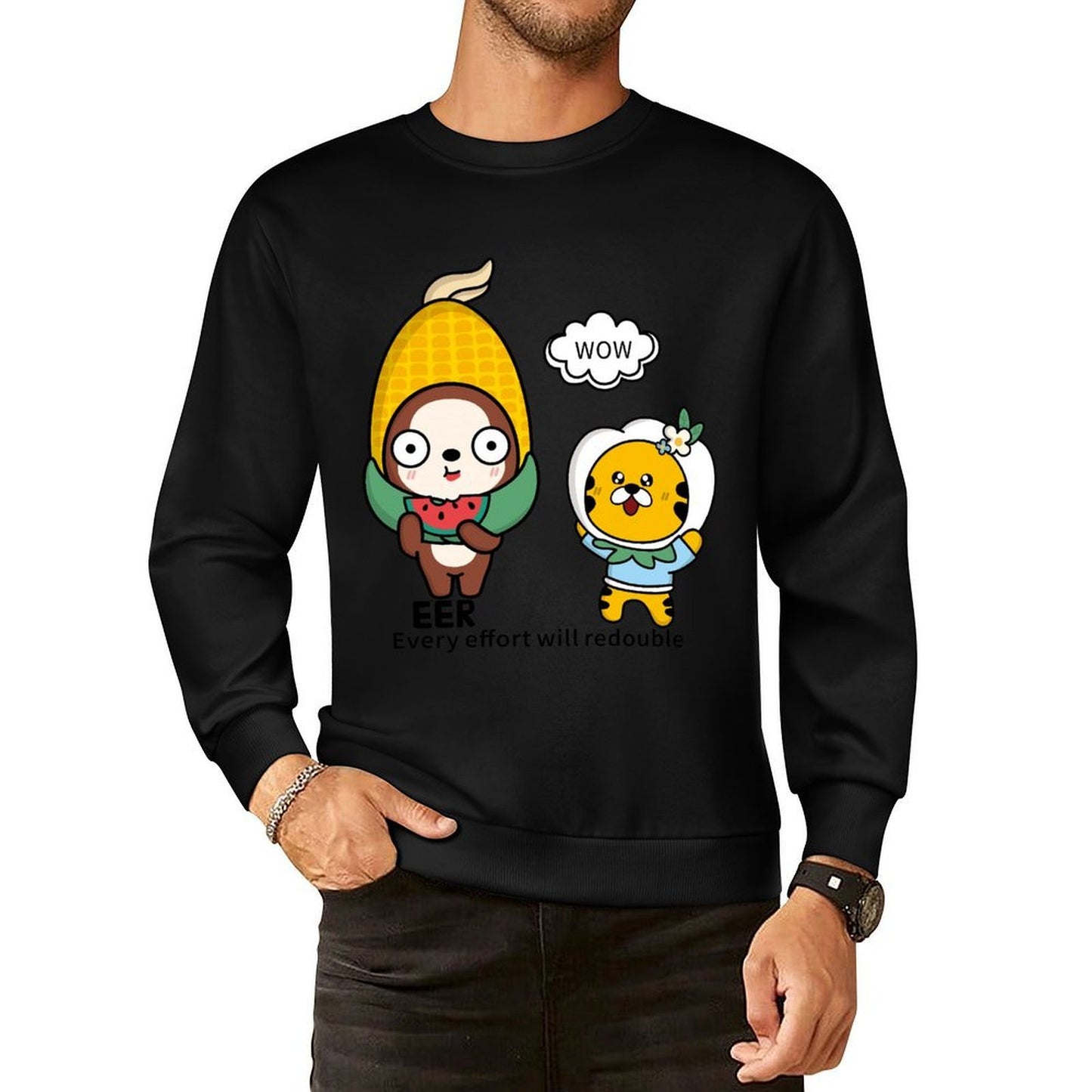 Front Patterned Long Sleeve TopDurable Lifestyle