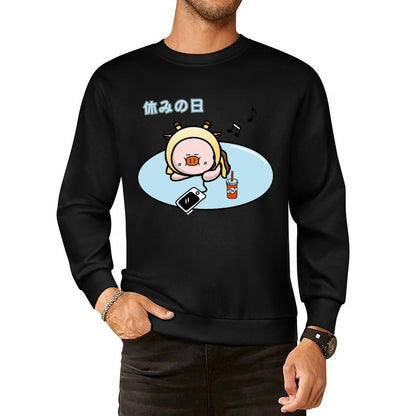 Front Patterned Long Sleeve TopStreet EverydayWear