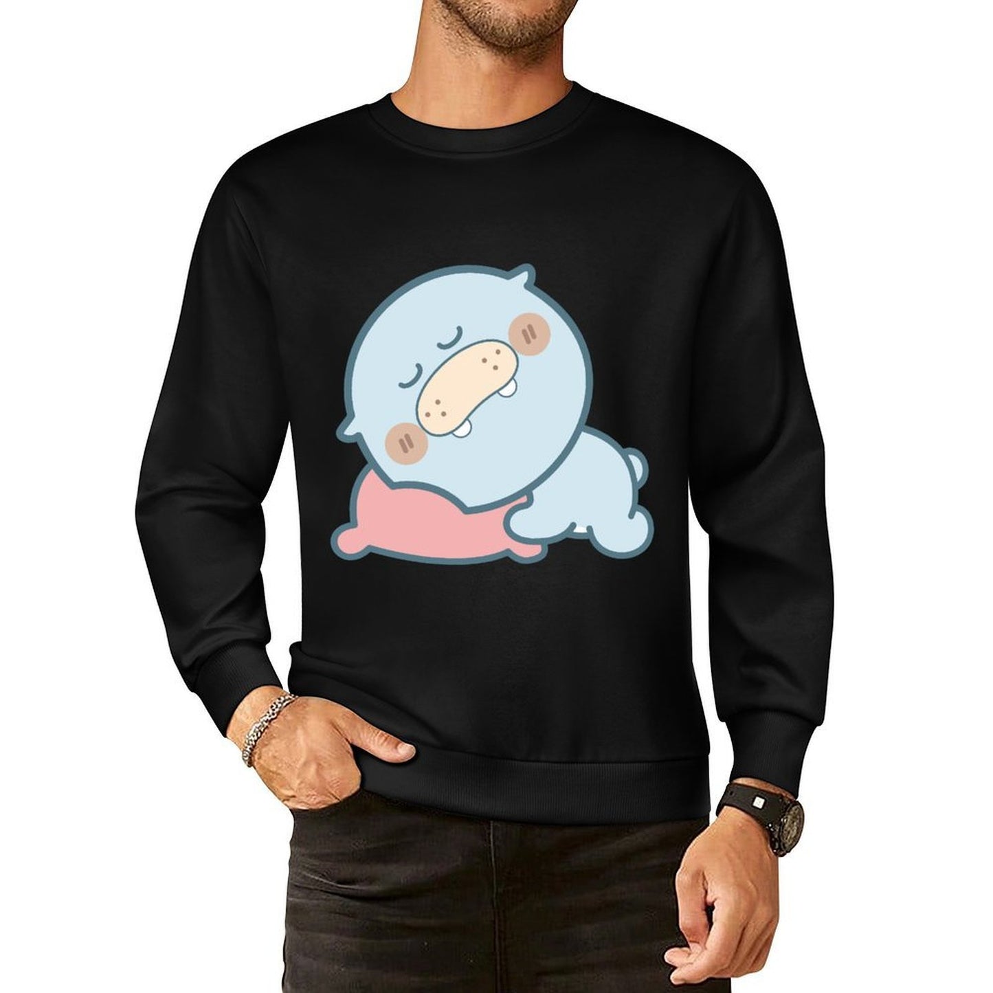 Front Patterned Long Sleeve TopAllDay EverydayTee