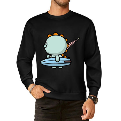 Front Patterned Long Sleeve TopColorfast Retro