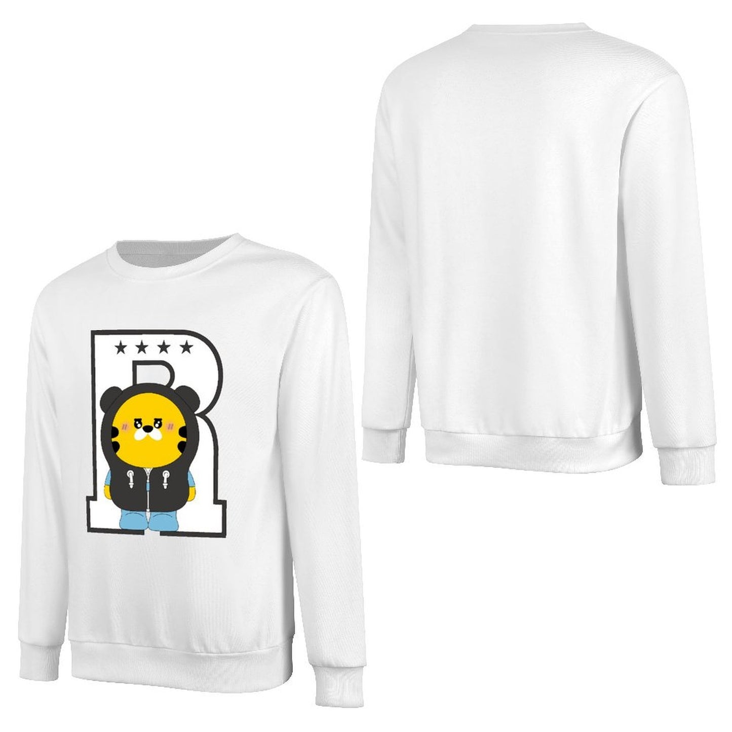 Front Patterned Long Sleeve TopActiveWear EverydayWear