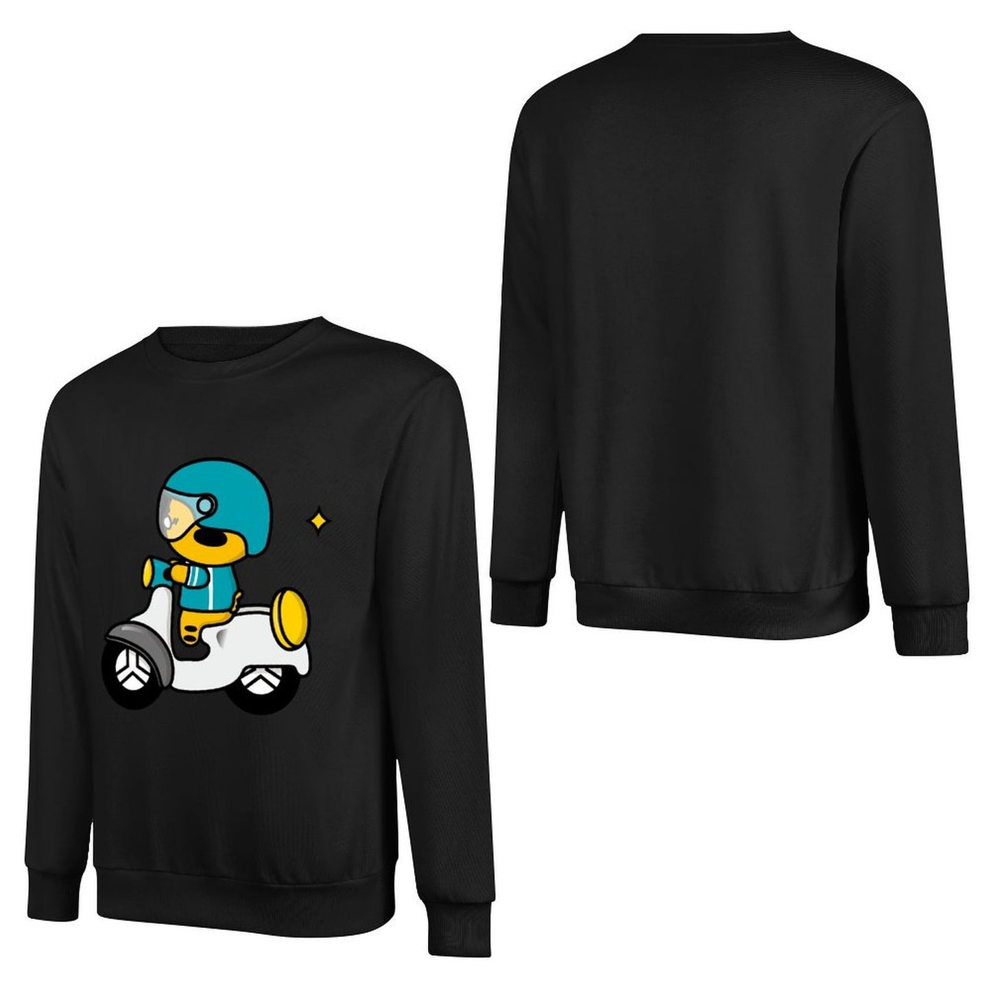 Front Patterned Long Sleeve TopEverydaySeries TimelessComfort