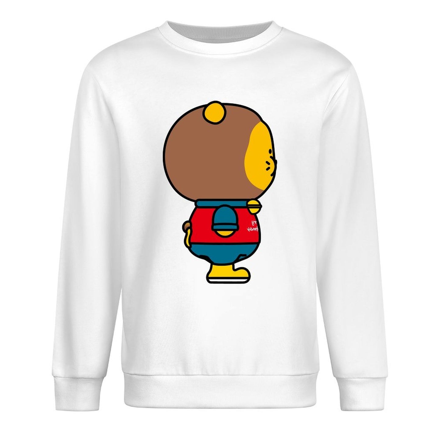 Front Patterned Long Sleeve TopModernFit Heavyweight