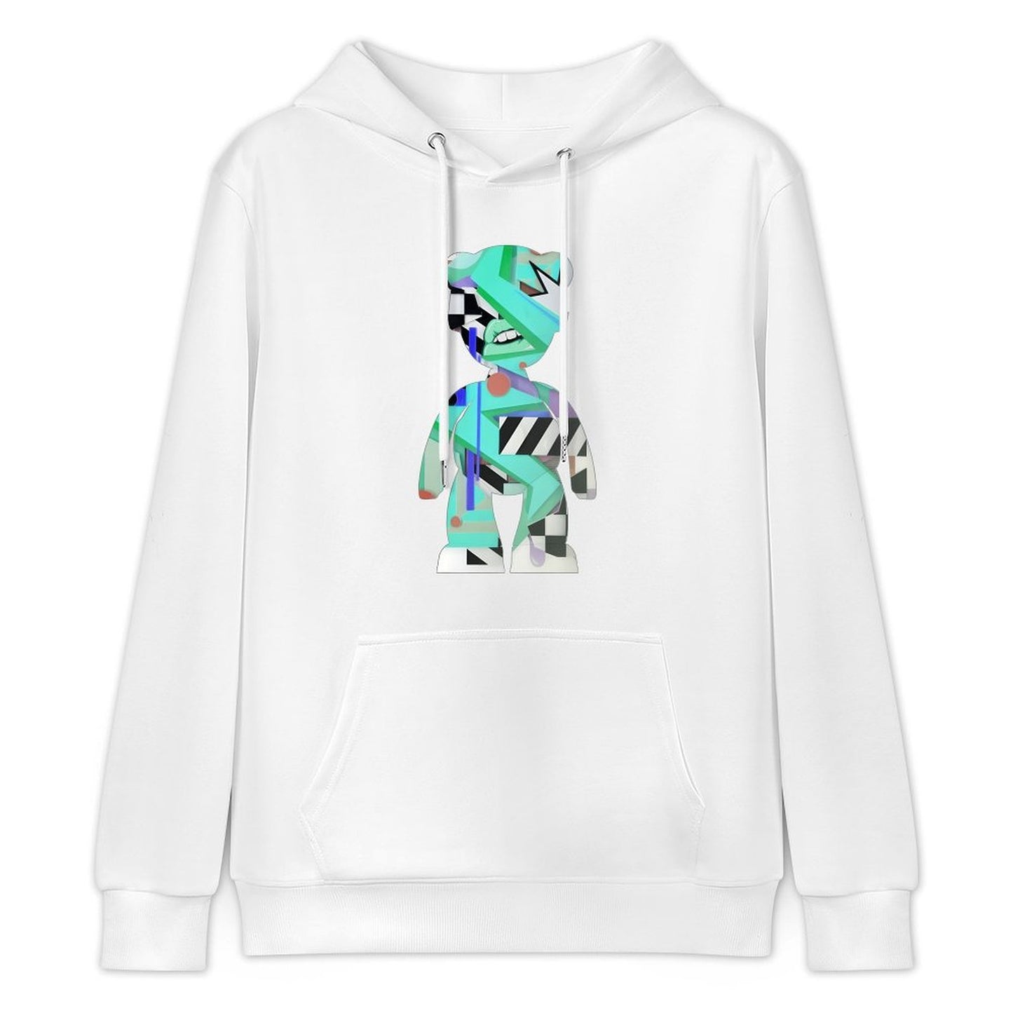 Hoodie Front PatternClean Edges Plain