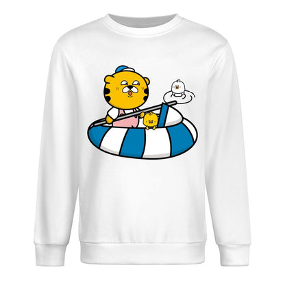 Front Patterned Long Sleeve TopSoftFeel Colorfast