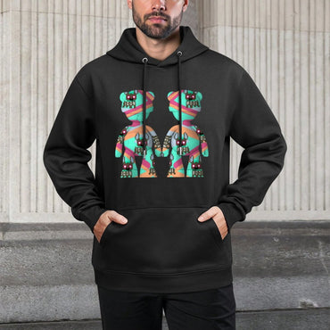 IPIB 250g Hooded Pocket Sweatshirt Front GraphicMen's Hooded  Sweatshirt6000078-2