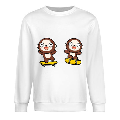 Front Patterned Long Sleeve TopPromotional Colorfast