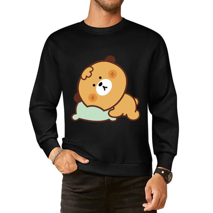 Front Patterned Long Sleeve TopLifestyle Easy-Care