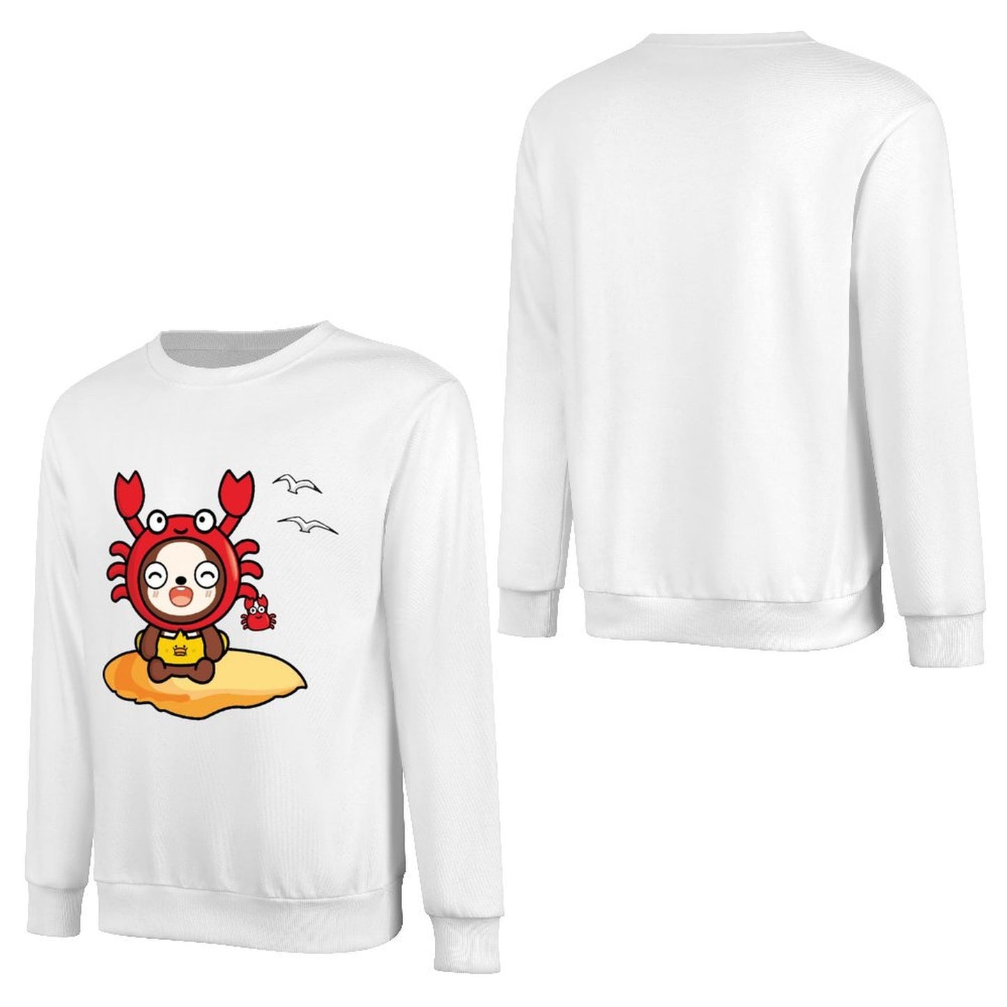 Front Patterned Long Sleeve TopShrink-Resistant Signature