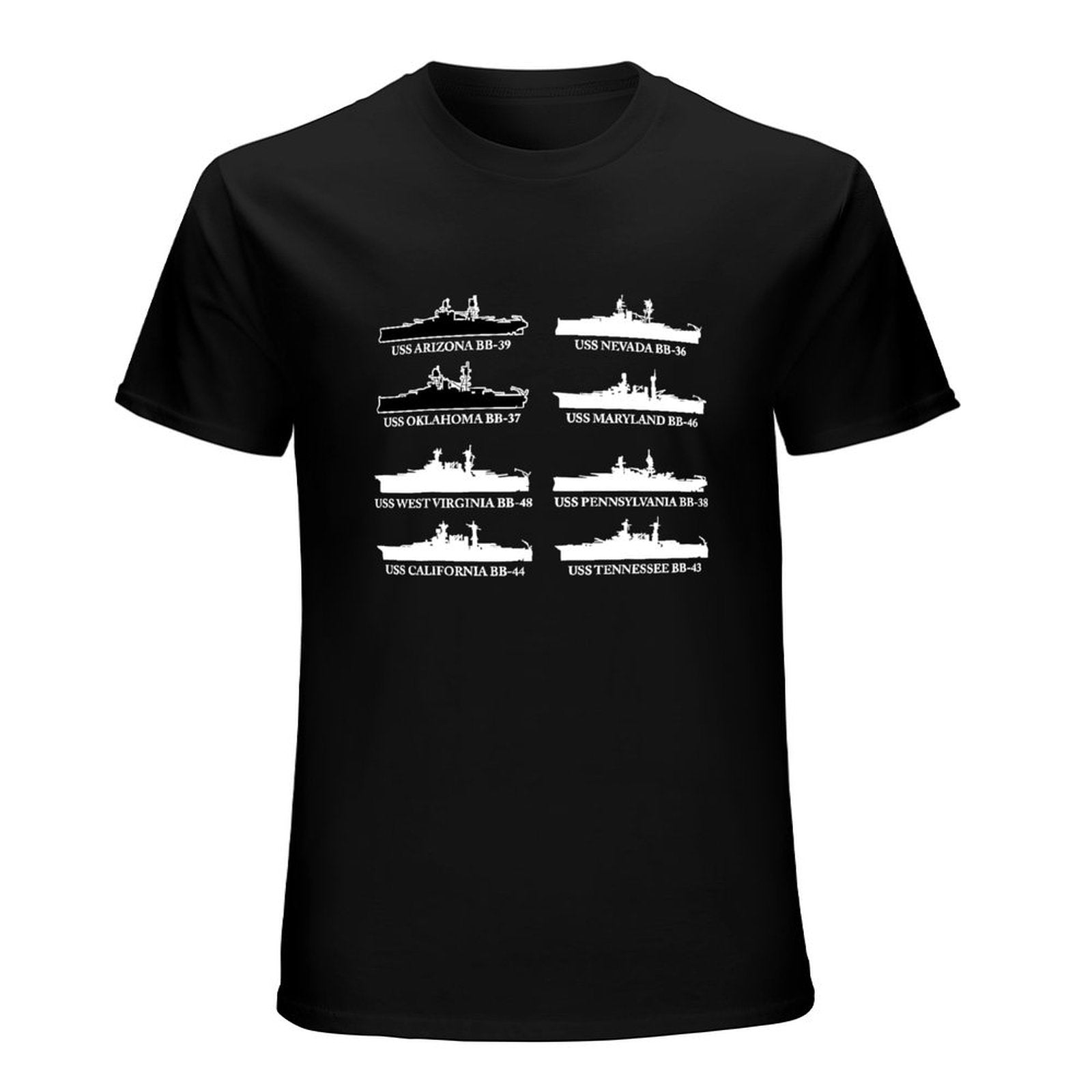Inkmay Casual  Cotton T-shirt Ship Silhouette On Abstract Background Pattern Unisex T-shirtMidweight Premium T-Shirt