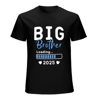 Inkmay Casual  Cotton T-shirt Big Brother Loading Bar Pattern Prints Unisex T-shirtSmooth 100% Cotton T-Shirt