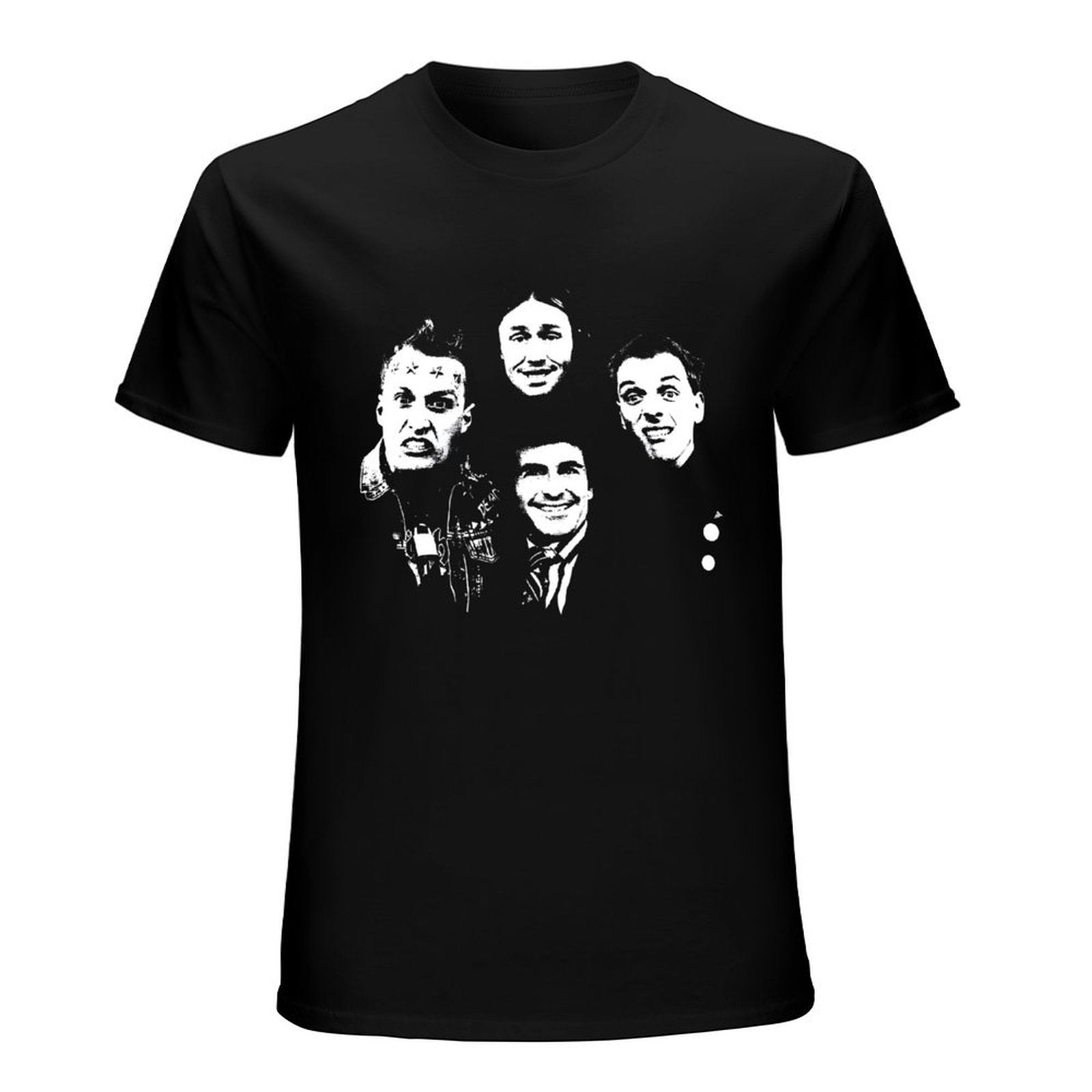Inkmay Casual  Cotton T-shirt Four Faces With Different Expressions Unisex T-shirtUltra Durable Refined T-Shirt