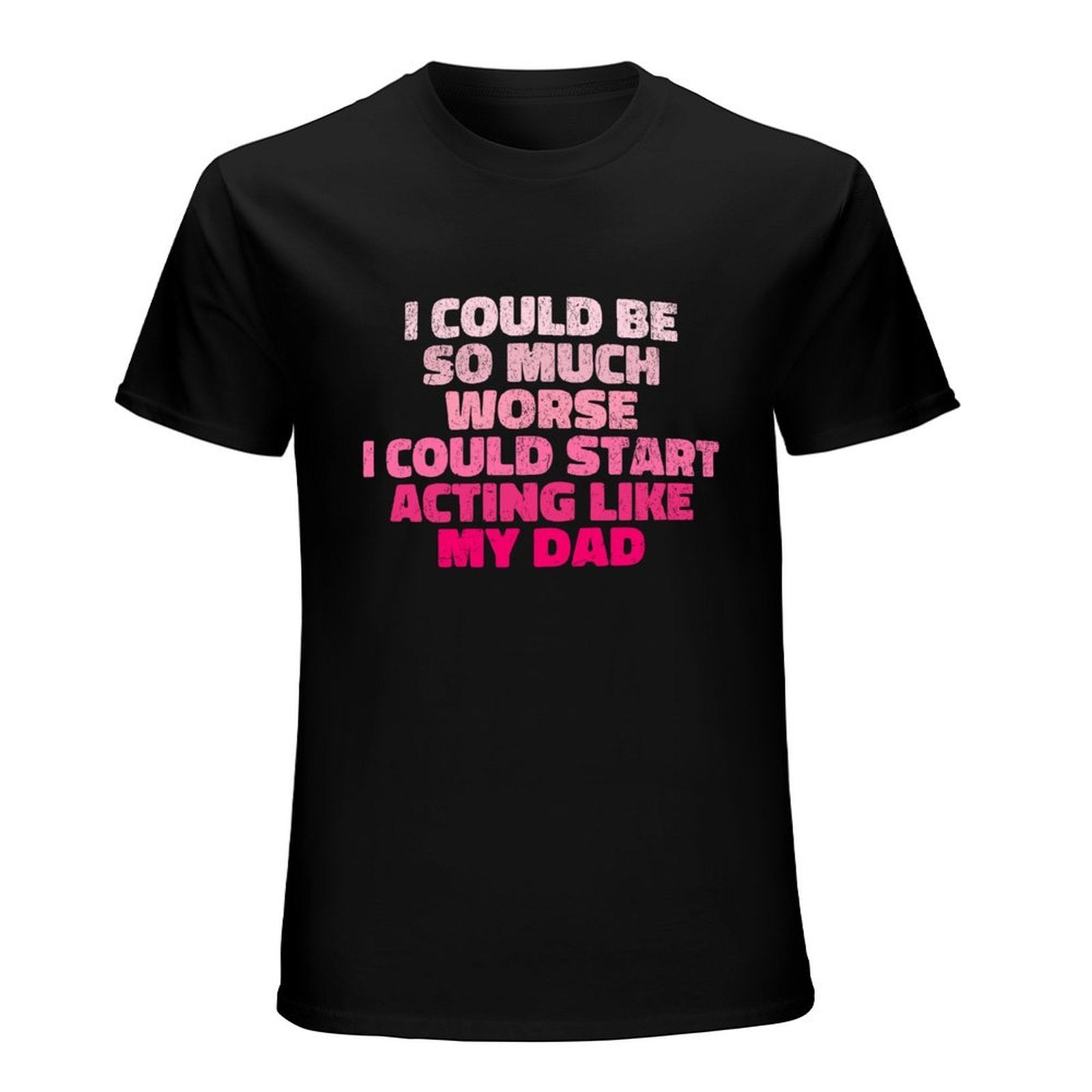 Inkmay Casual  Cotton T-shirt Abstract Pink Layers Form Unique Design Unisex T-shirtLooseFit Performance T-Shirt