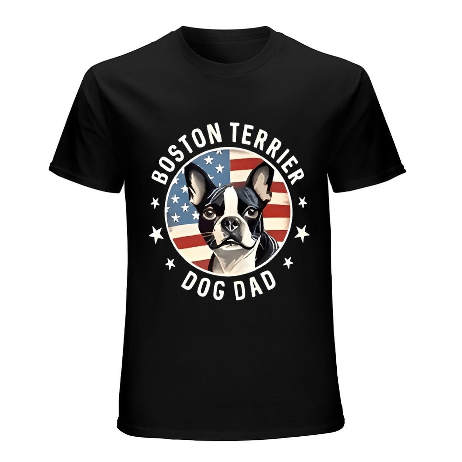 Inkmay Casual  Cotton T-shirt Bold Dog Face With Text Design Unisex T-shirtBold CleanCut T-Shirt