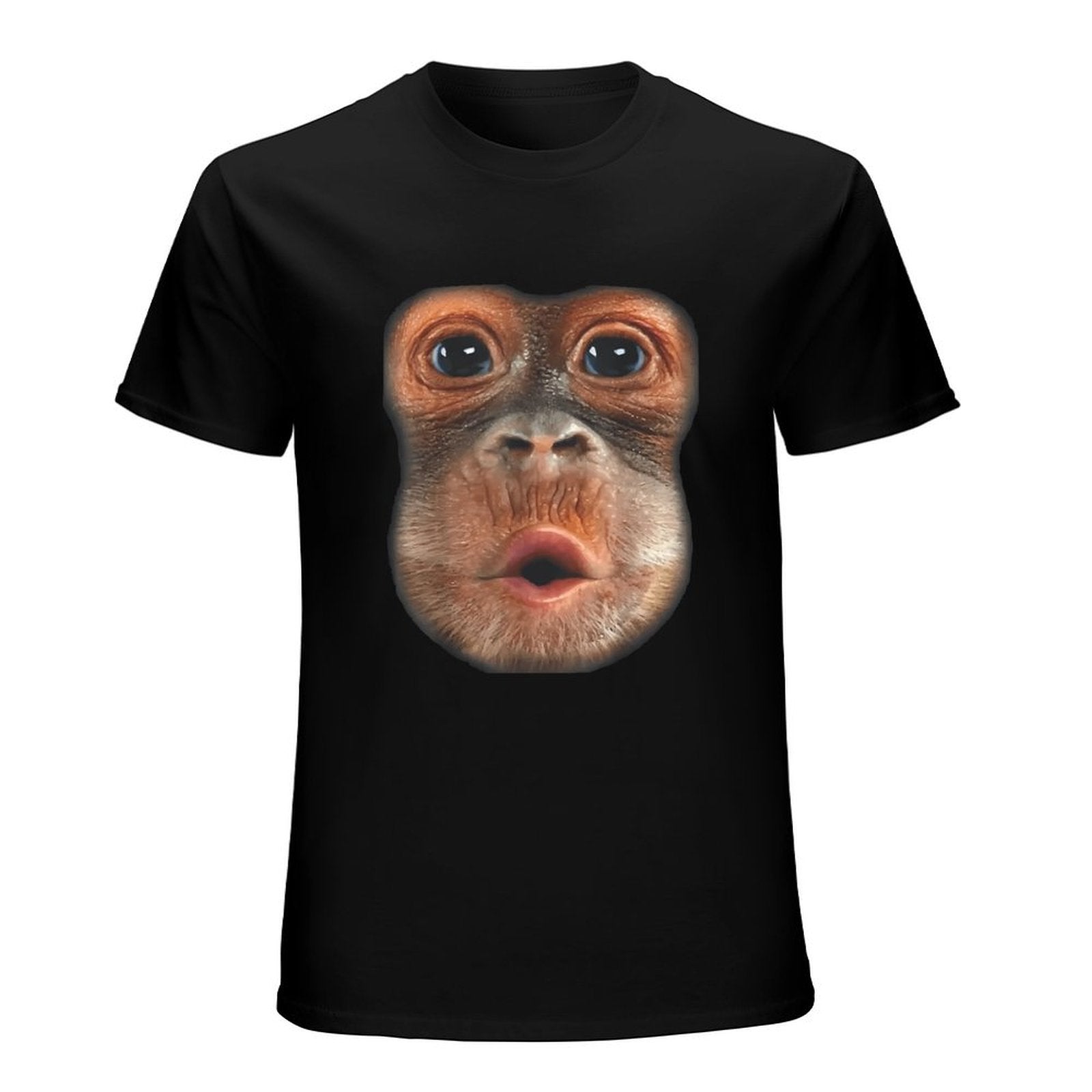 Inkmay Casual  Cotton T-shirt Monkey Face With Open Mouth Unisex T-shirtVibrant Colors StreetStyle T-Shirt