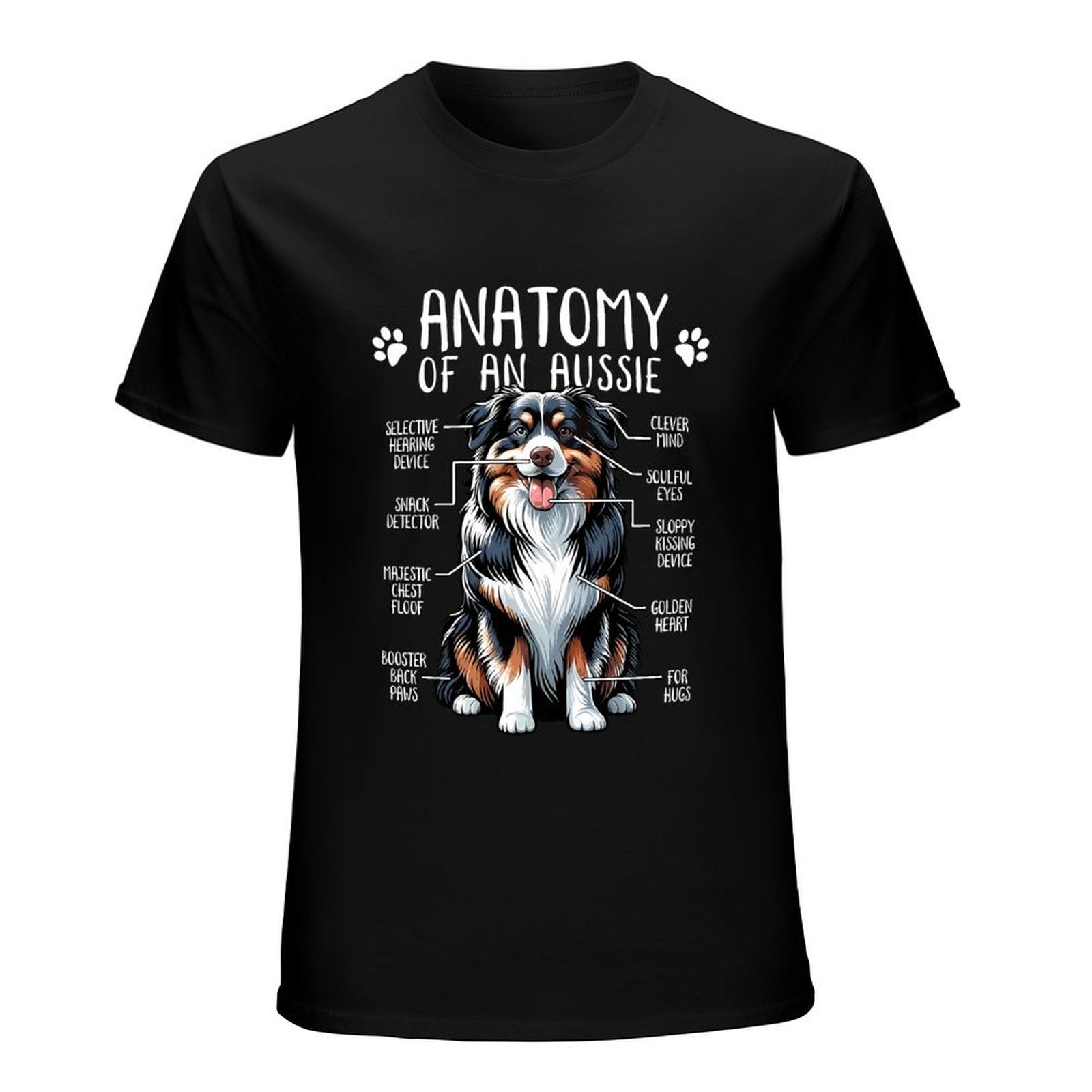 Inkmay Casual  Cotton T-shirt Dog With Colorful Fur Pattern Unisex T-shirtEdition SimpleFit T-Shirt