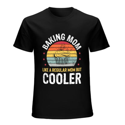 Inkmay Casual  Cotton T-shirt Abstract Layered Sunset With Wavy Edges Unisex T-shirtOversized TimelessStyle T-Shirt