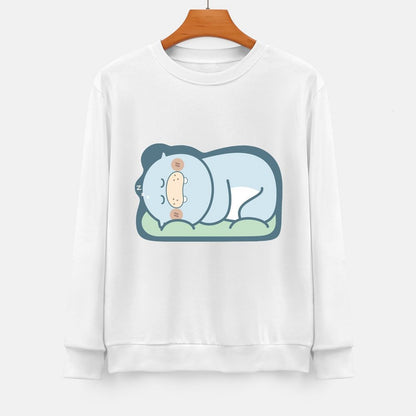 Front Patterned Long Sleeve TopVintage Essential