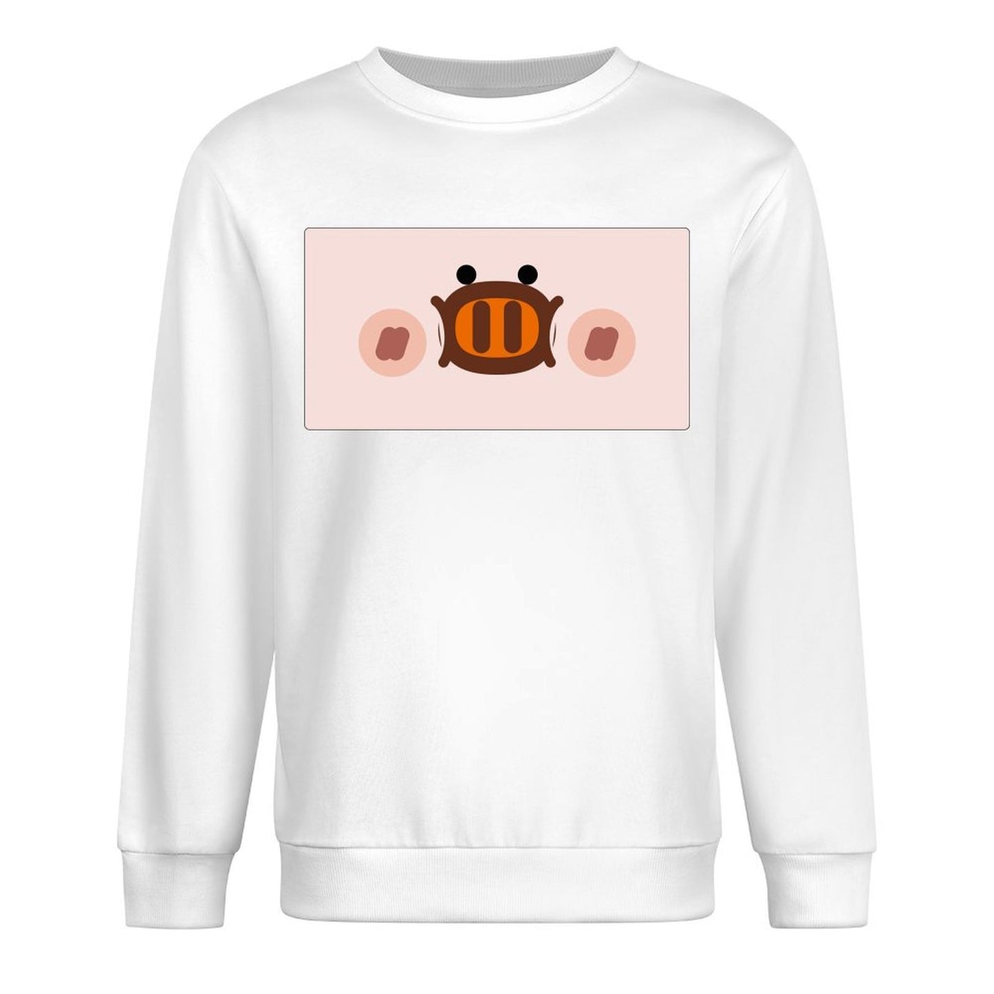 Front Patterned Long Sleeve TopShrink-Resistant Fresh