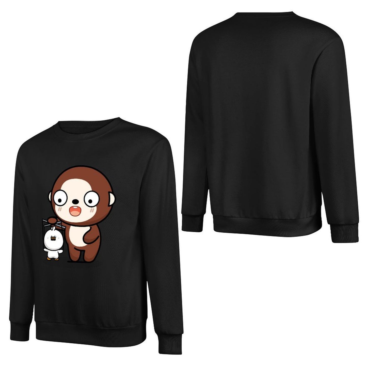 Front Patterned Long Sleeve TopHigh-Quality RelaxFit