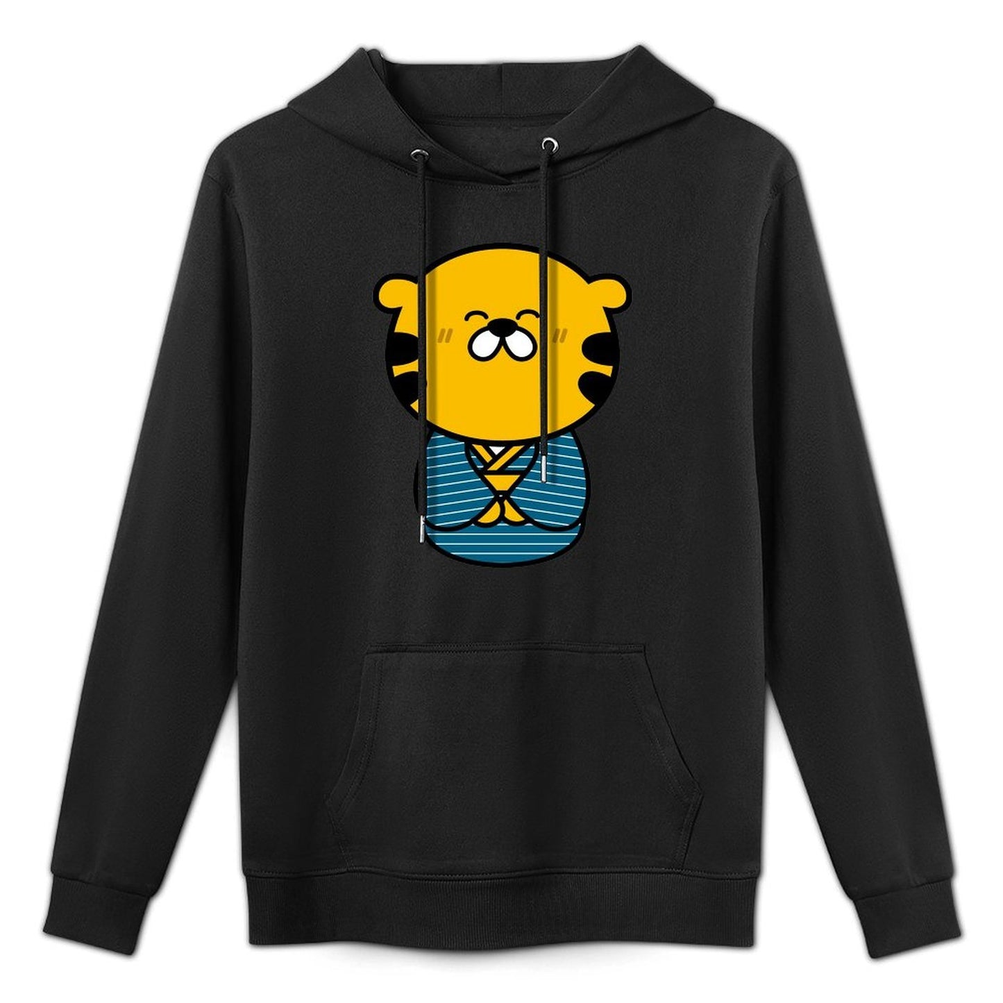 Crew Neck Daily Front Graphic Hoodies