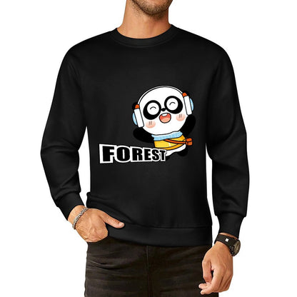 Front Patterned Long Sleeve TopDurable Pocket Tee