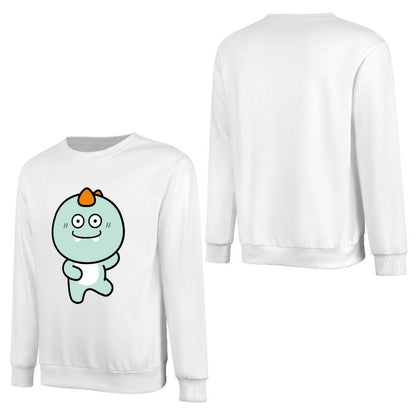 Front Patterned Long Sleeve TopModern