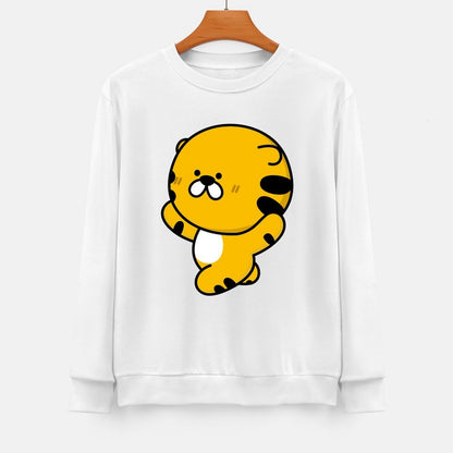 Front Patterned Long Sleeve TopMidweight Sport