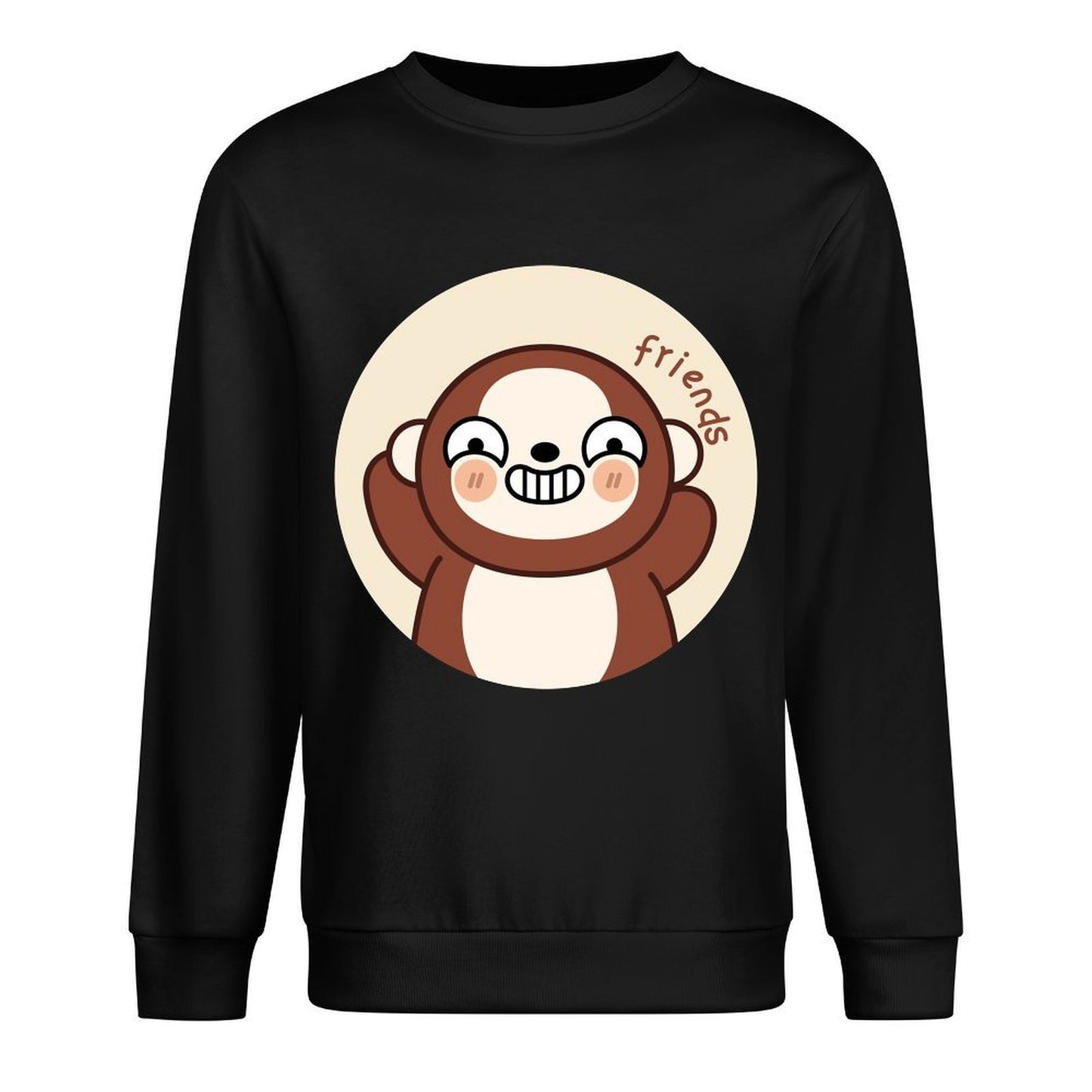 Front Patterned Long Sleeve TopVibrant Colors Slim Fit