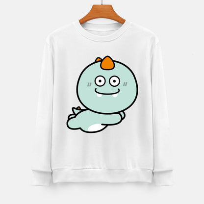 Front Patterned Long Sleeve TopEasy-Care SoftFeel