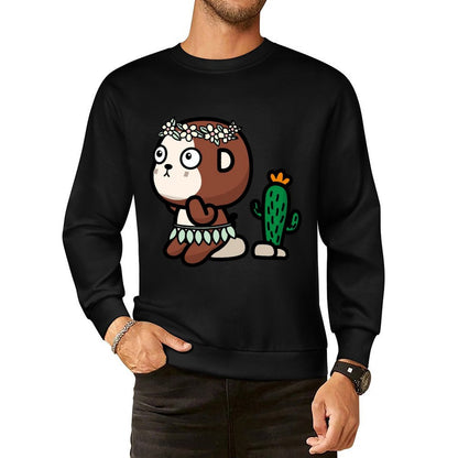 Front Patterned Long Sleeve TopPlain SoftWear