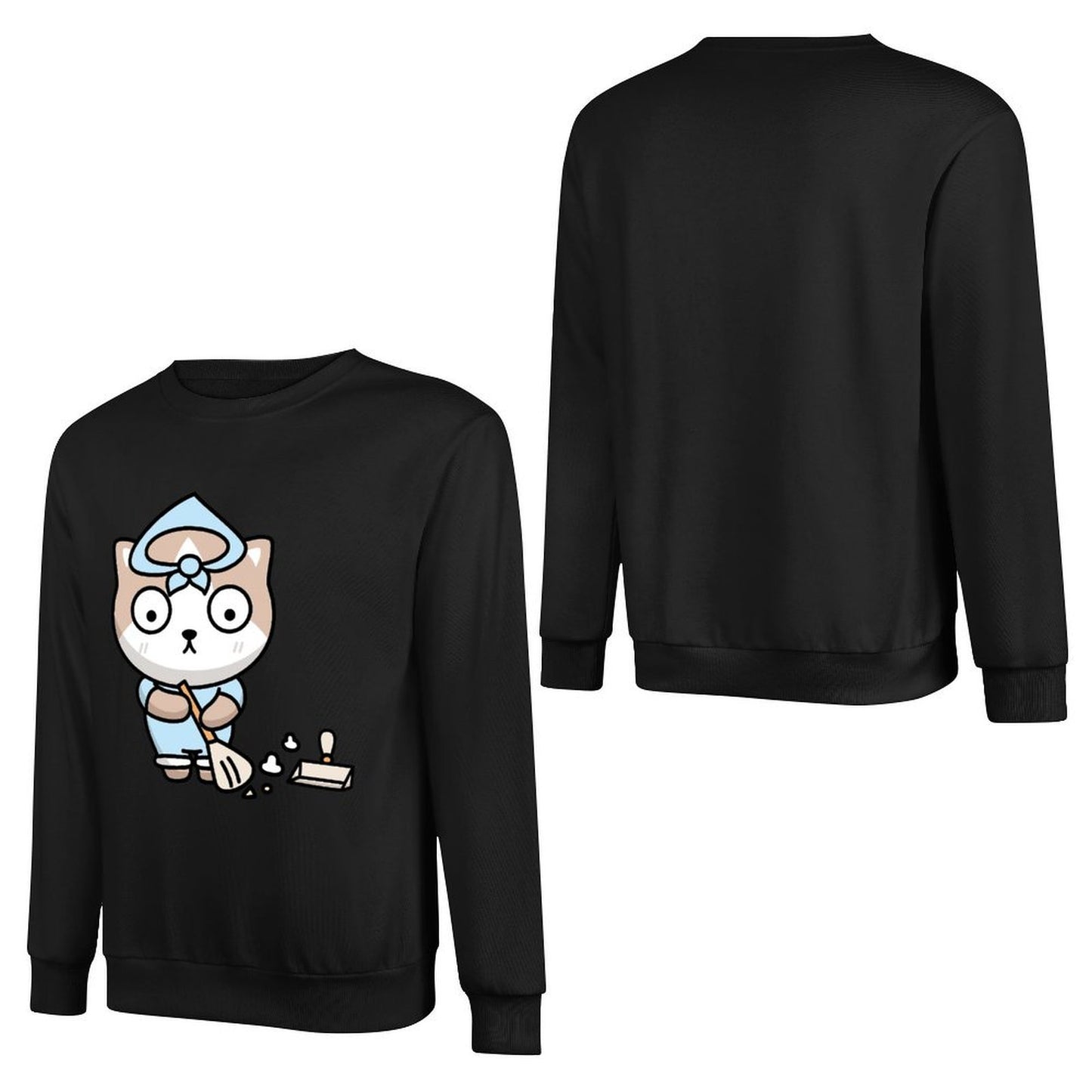 Front Patterned Long Sleeve TopEasy-Care PureStyle