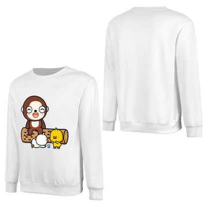 Front Patterned Long Sleeve TopWrinkle-Free Relaxed Fit