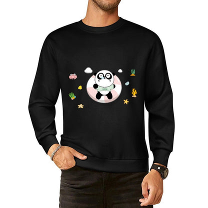 Front Patterned Long Sleeve TopLooseFit Breathable