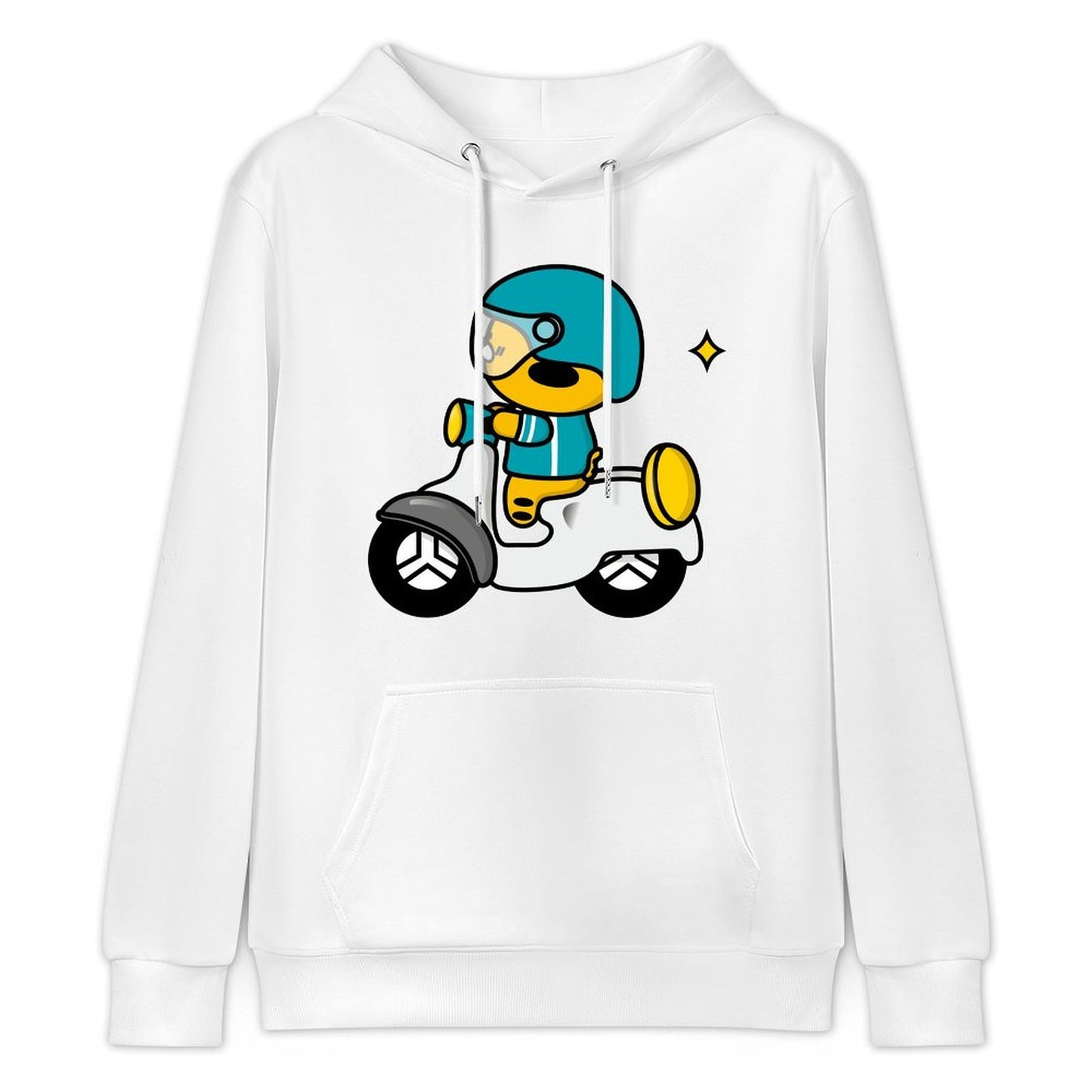 Midweight Relaxed Front Graphic Hoodies