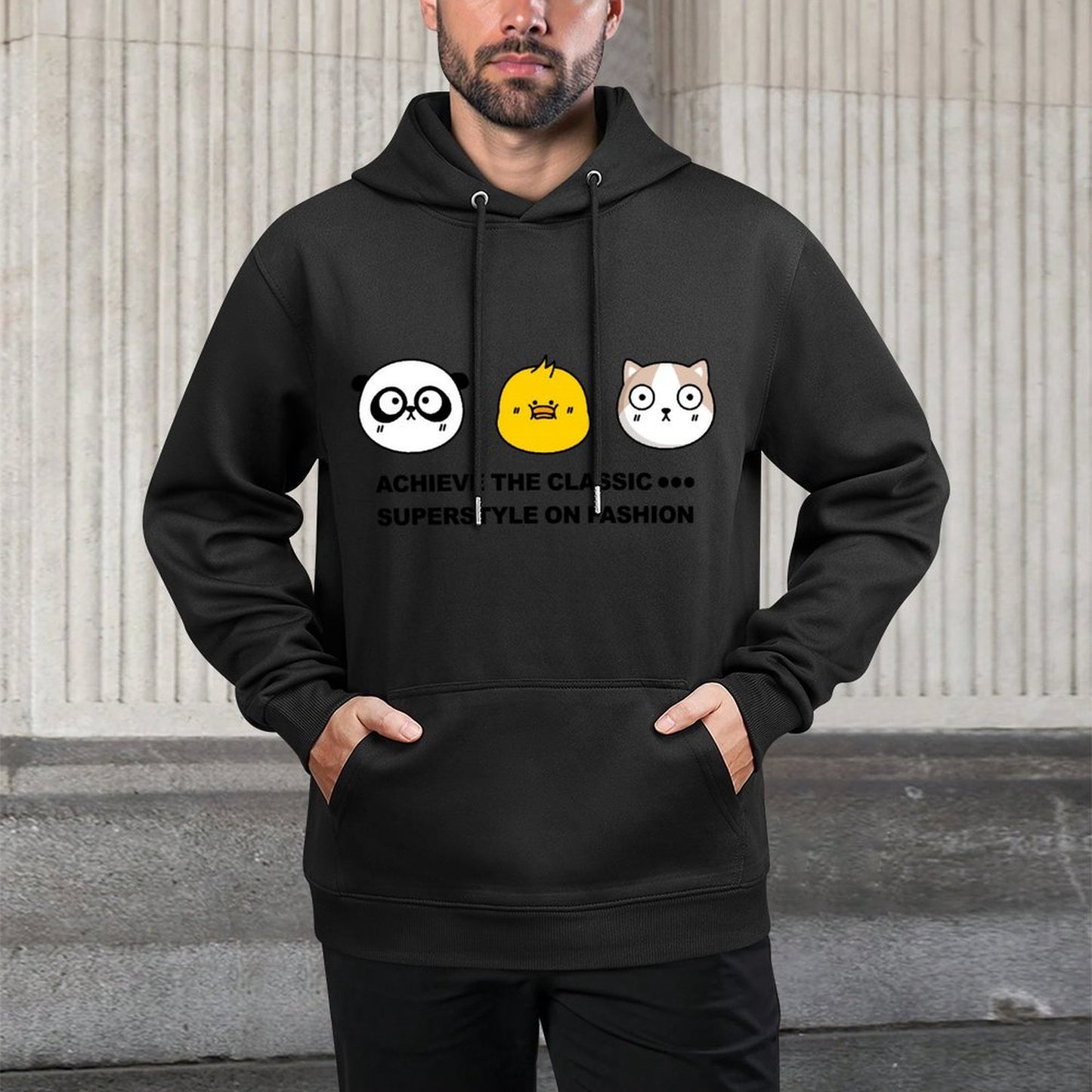 IPBR 250g Hooded Pocket Sweatshirt Front GraphicMen's Hooded  Sweatshirt4000670
