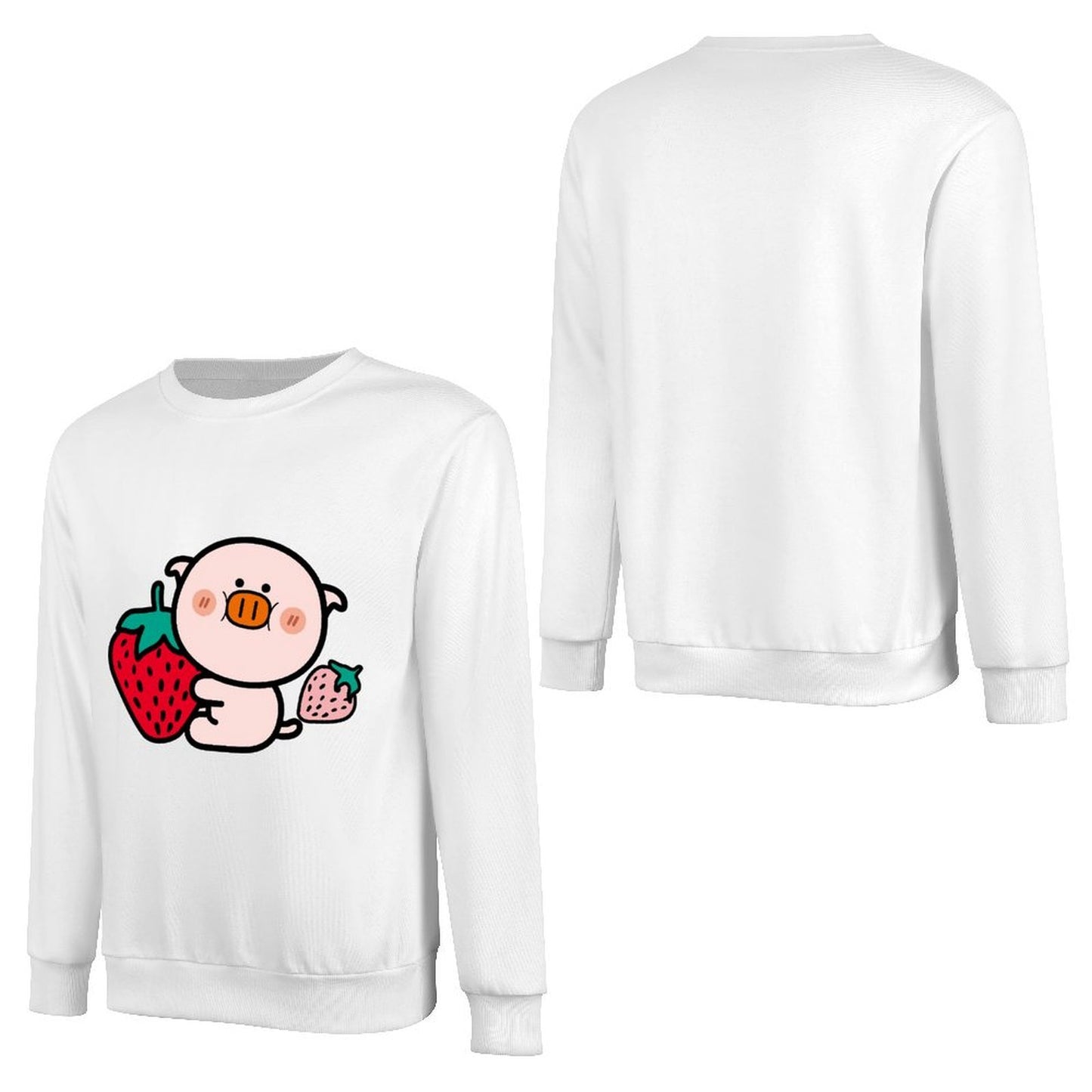 Front Patterned Long Sleeve TopHigh-Quality Fade-Resistant