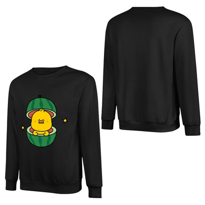 Front Patterned Long Sleeve TopLooseFit 100% Cotton