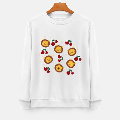 Front Patterned Long Sleeve TopDaily Wrinkle-Free