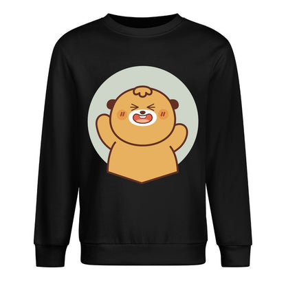 Front Patterned Long Sleeve TopPure Midweight