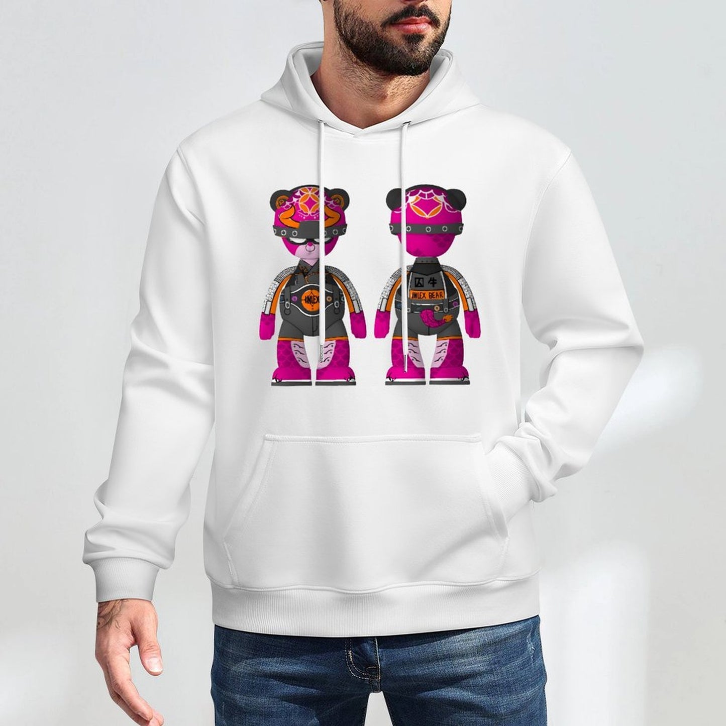 Hoodie Front PatternPrint-Ready Recycled