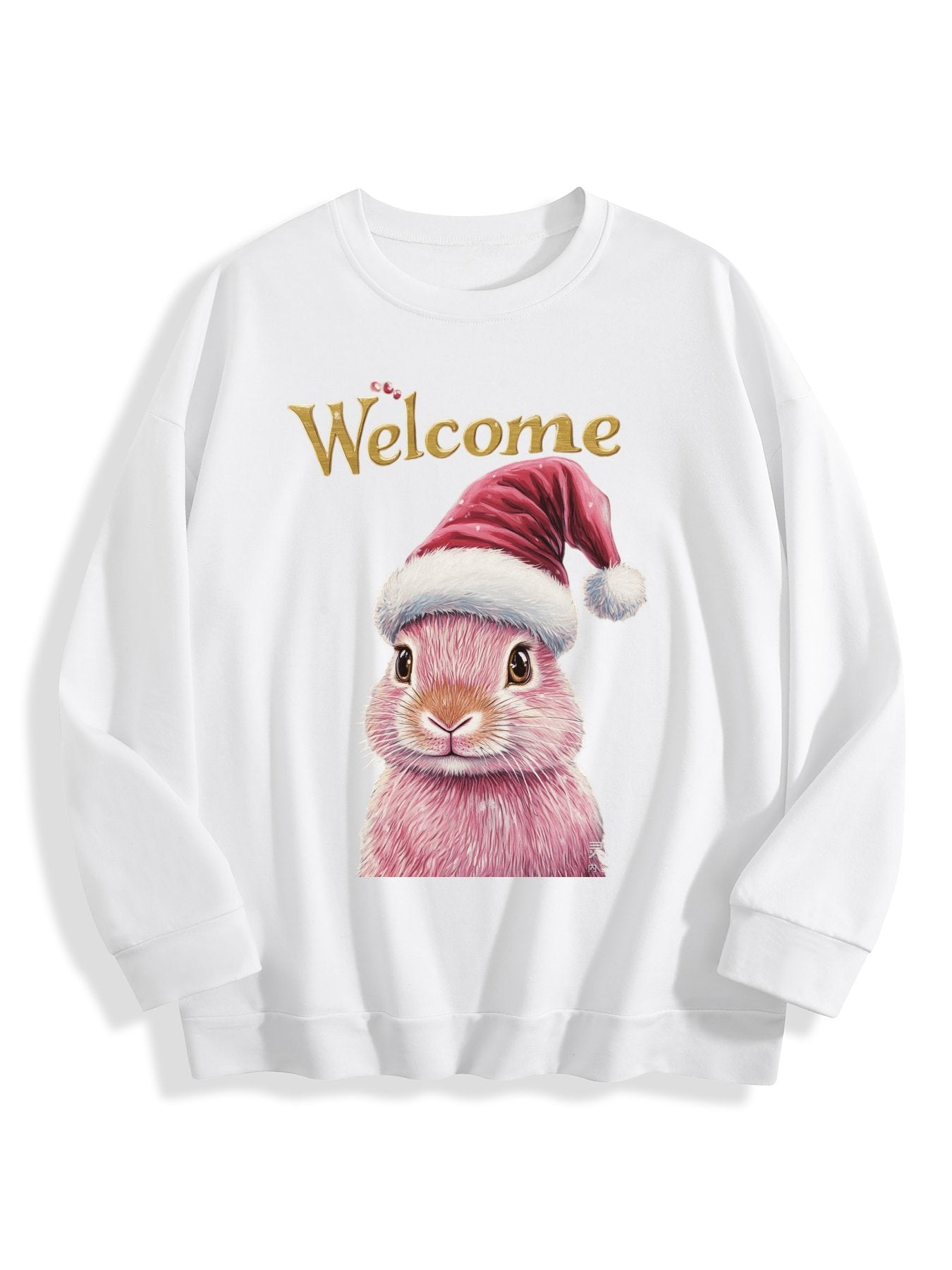 Customizable Christmas-themed bunny