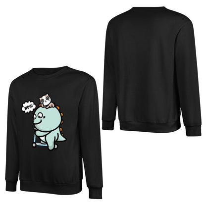 Front Patterned Long Sleeve TopMinimal Slim Fit