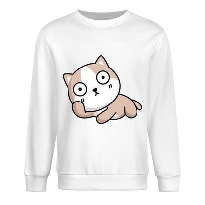 Front Patterned Long Sleeve TopPlain Vintage