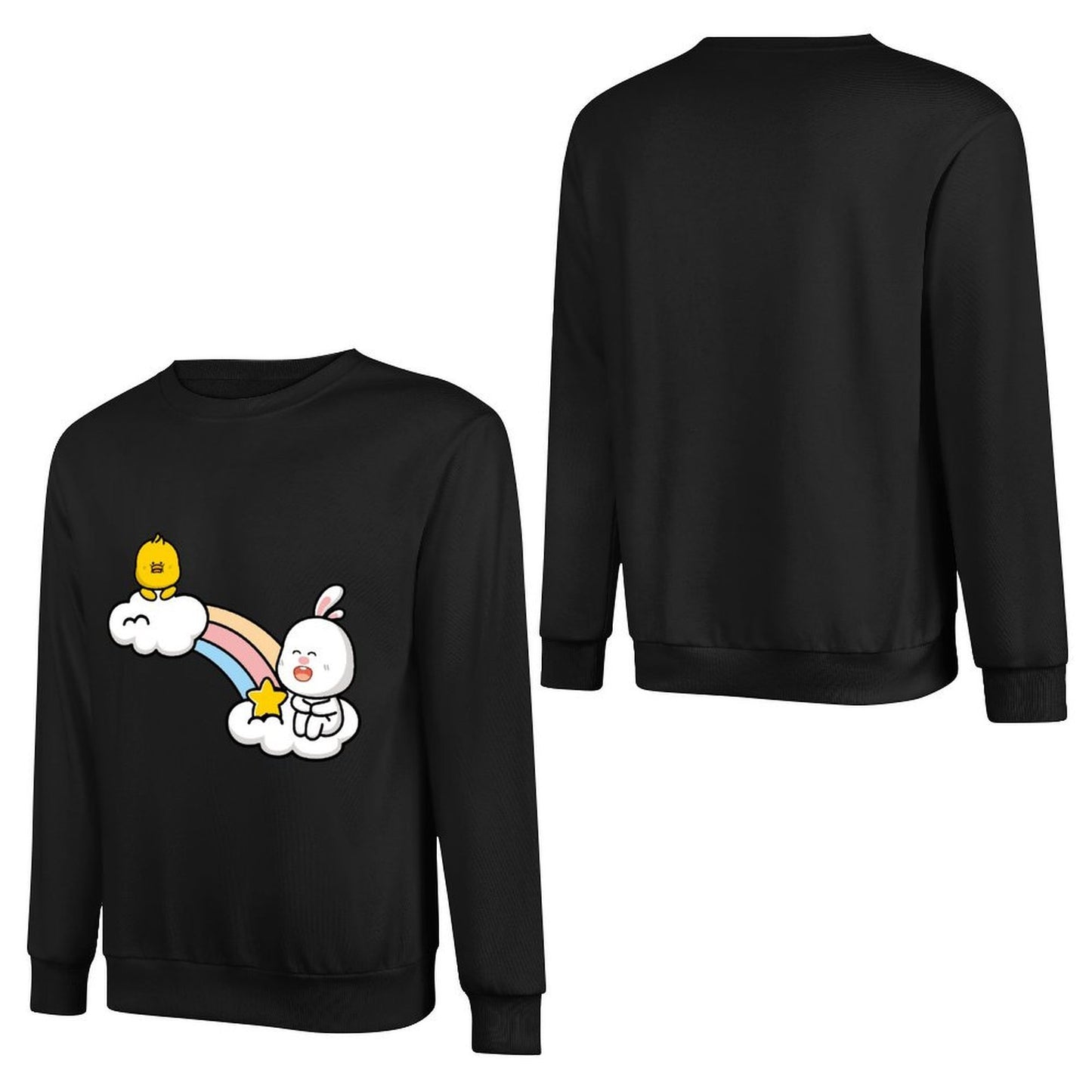Front Patterned Long Sleeve Top All Season Fitted