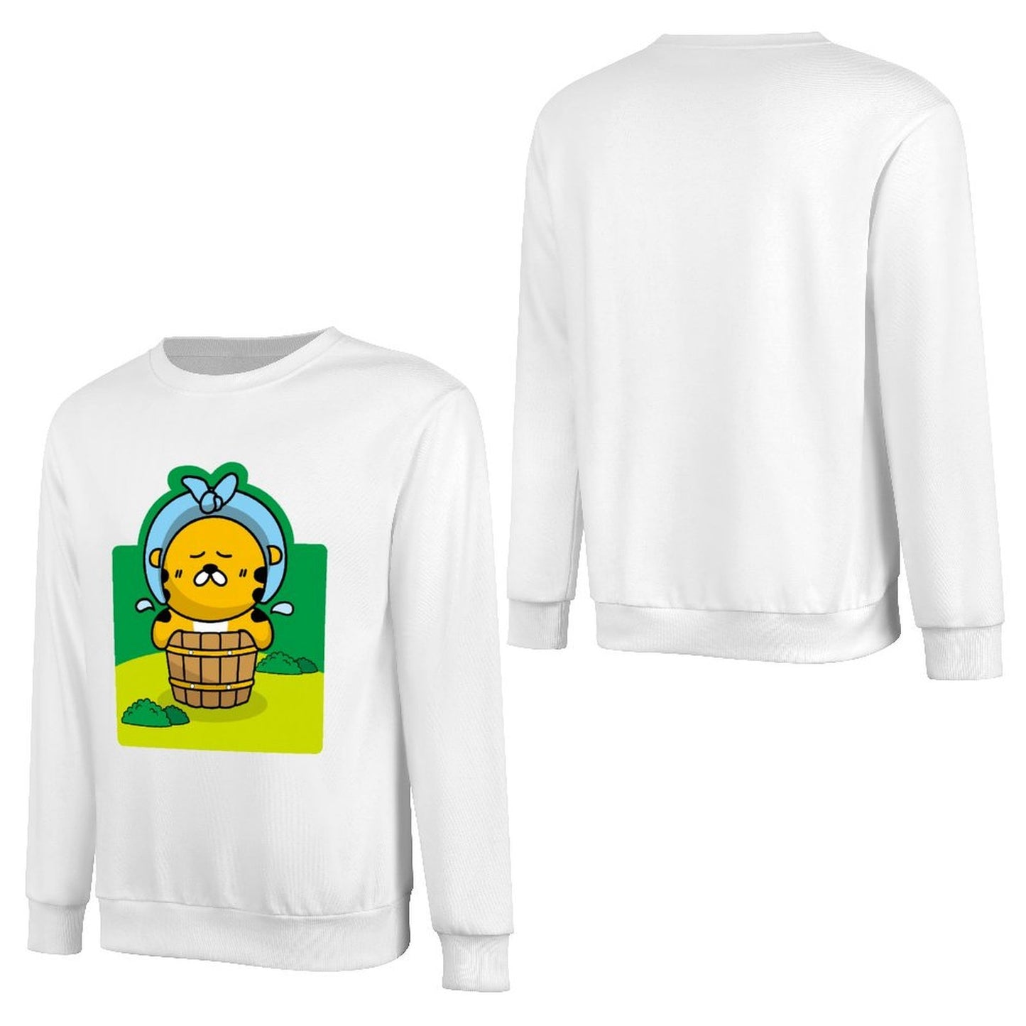 Front Patterned Long Sleeve Top100% Cotton ClassicFit