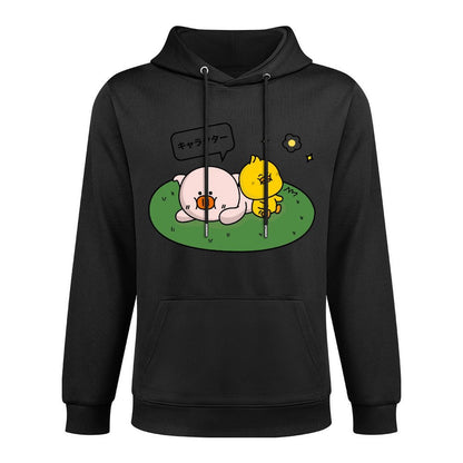 LooseFit Tear-Resistant Front Graphic Hoodies