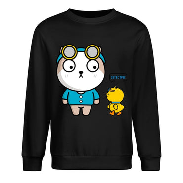 Front Patterned Long Sleeve TopSharp Simple