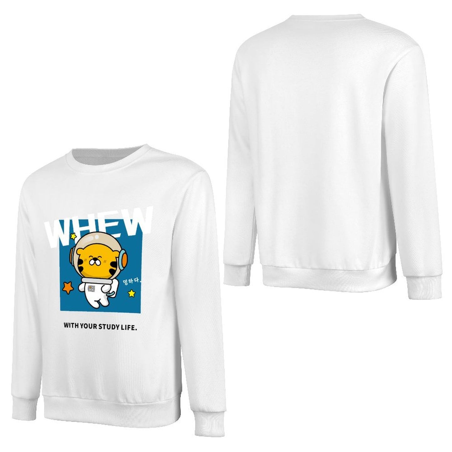 Front Patterned Long Sleeve TopStandard Vibrant Colors