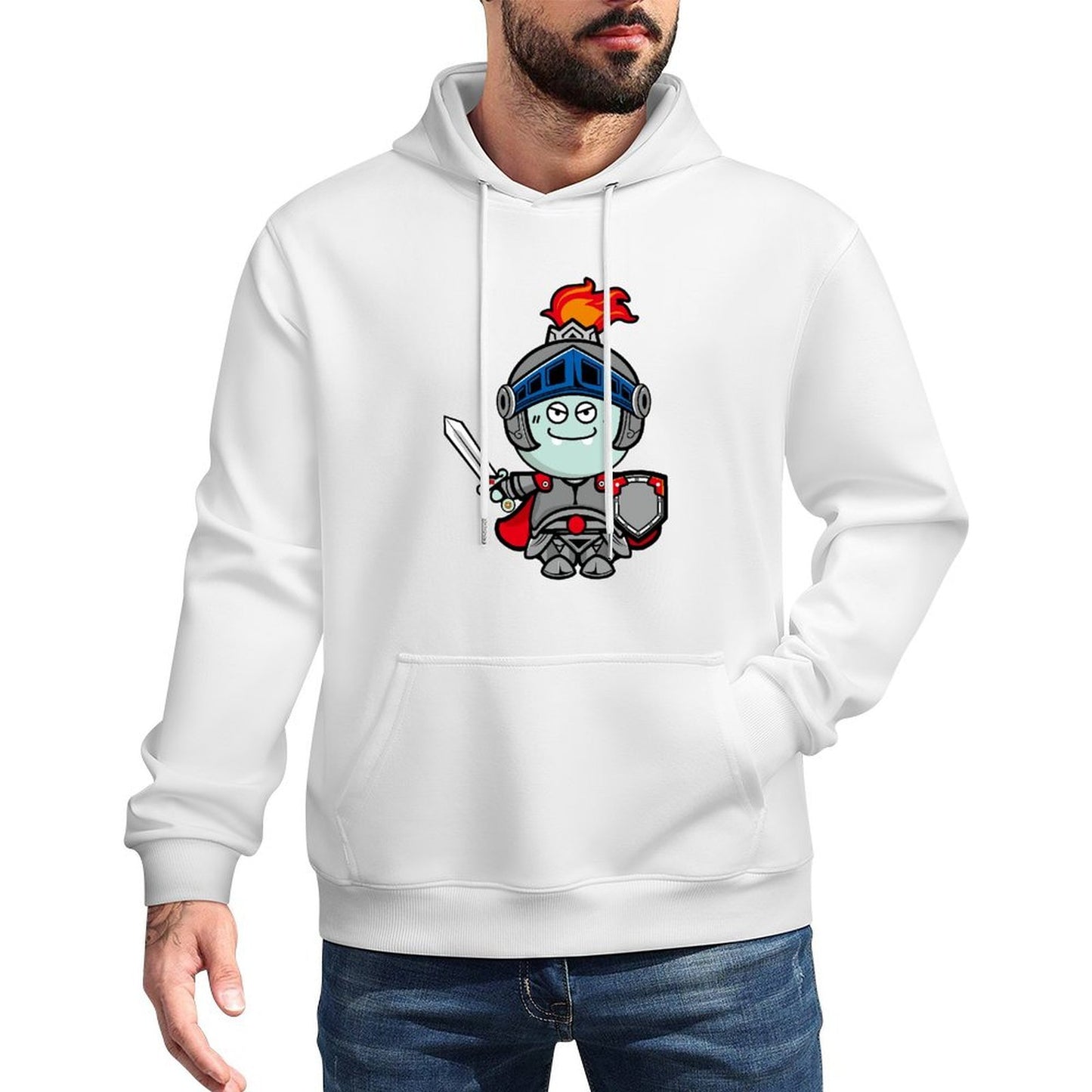 Double-Stitched Vintage Front Graphic Hoodies